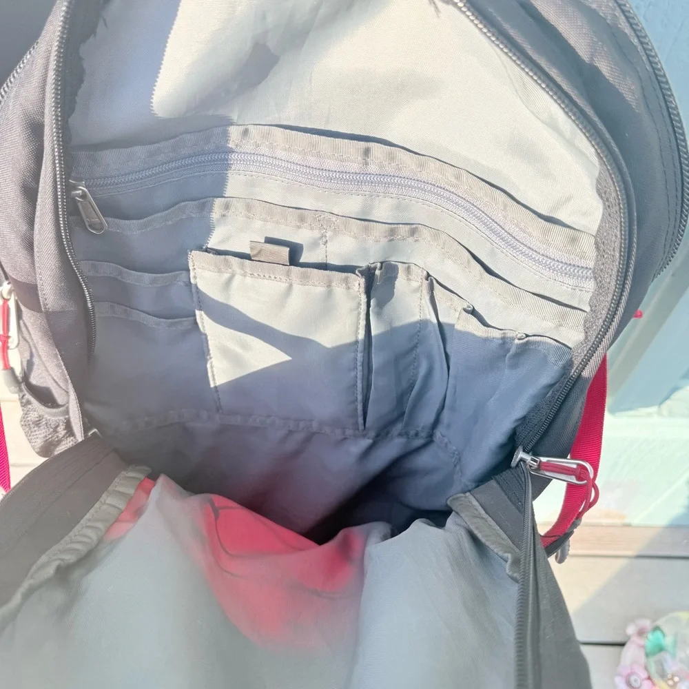 The North Face Muirs Red and Black Backpack